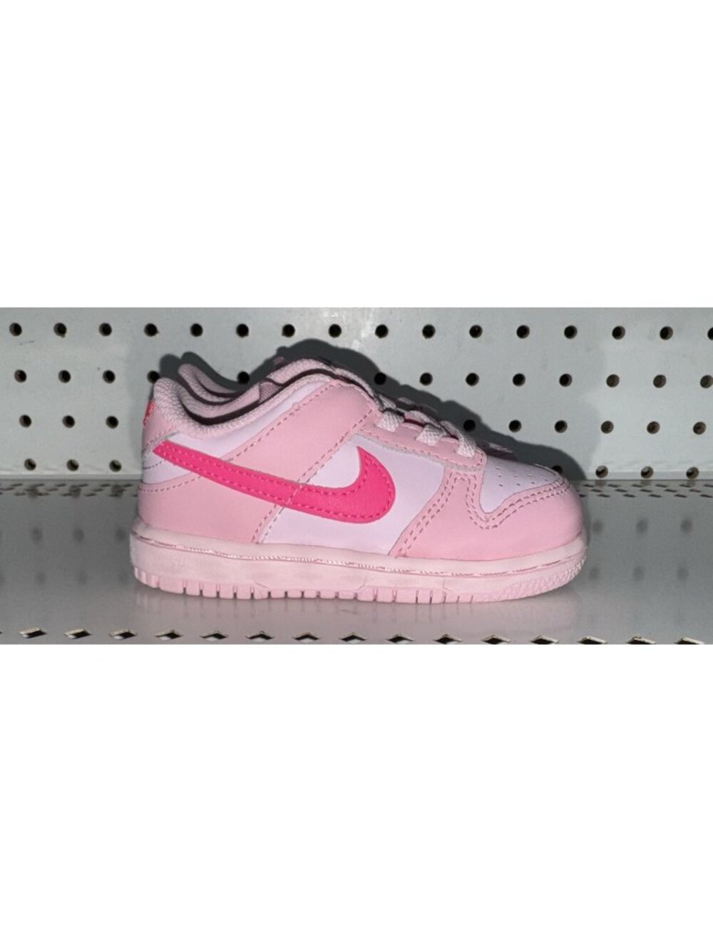 Nike Dunk Low TD Triple Pink Girls Baby Infant Athletic Shoes Sneakers Size 6C